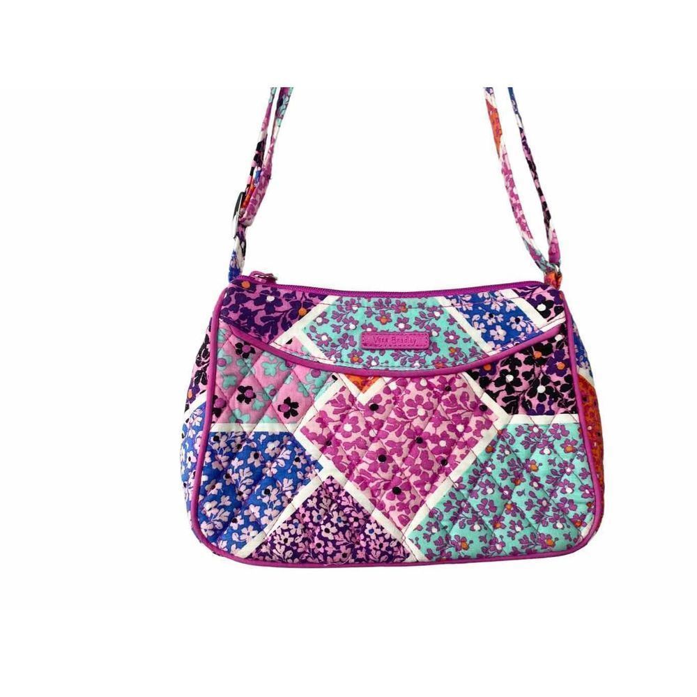 Vera Bradley pink quilted crossbody handbag - Picture 1 of 6